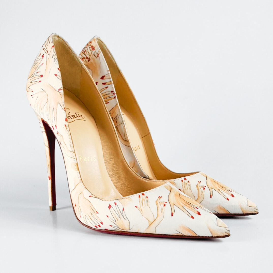 Christian Louboutin Tissu Beauty So Kate Pointed Toe Pumps (EU 38)